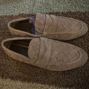 NEW ASOS Design Weave Pink Suede Loafers